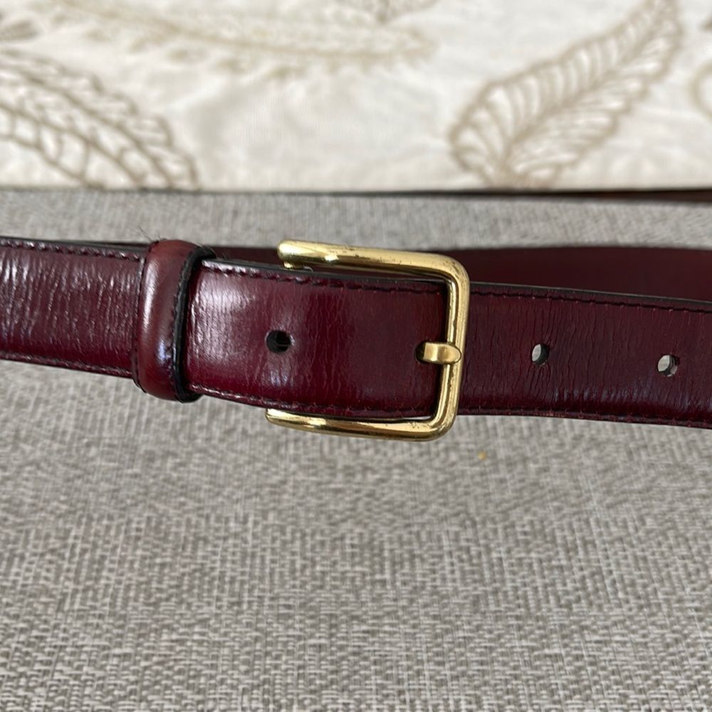 Beautiful Brighton Genuine English Calf on Clove leather belt.